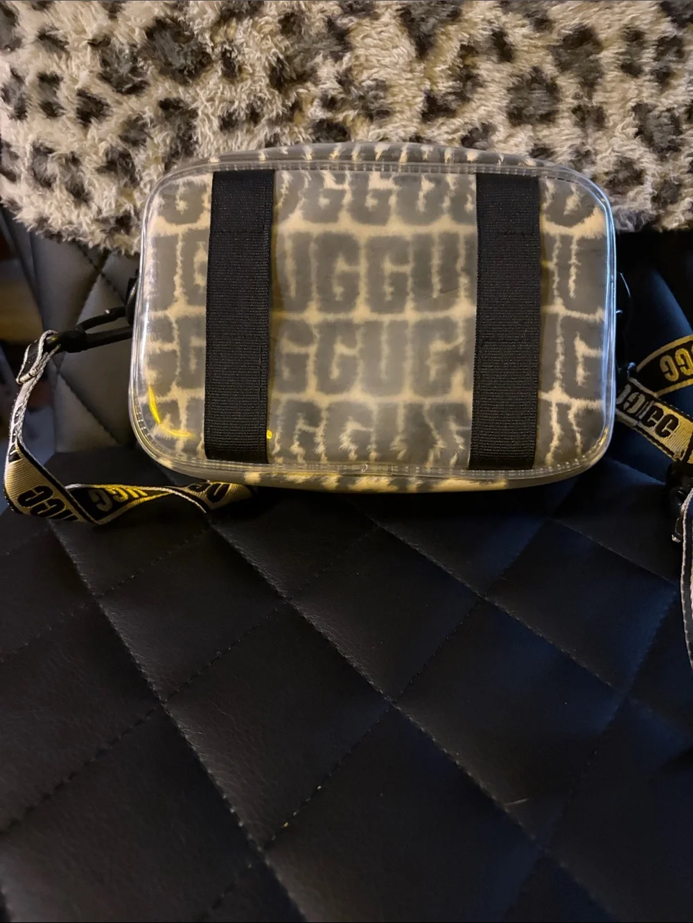 UGG transparent crossbody